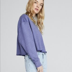 NWOT JBrand Wendy Crop Sweatshirt